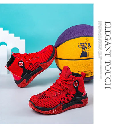 Große High-Top-Sportschuhe für Herren, lässig, atmungsaktiv und bequem, mit dicker Sohle – Basketballschuhe und Laufschuhe