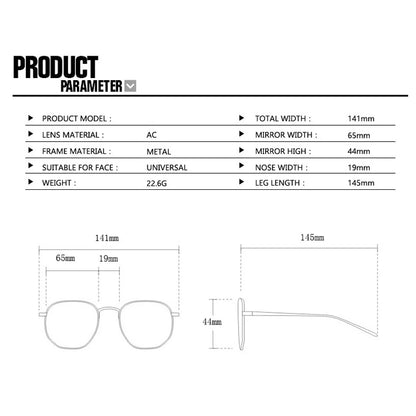 Square Small Frame Double Beam Sunglasses Pilot Retro Sunglasses Instagram Popular Classic Sunglasses 3517