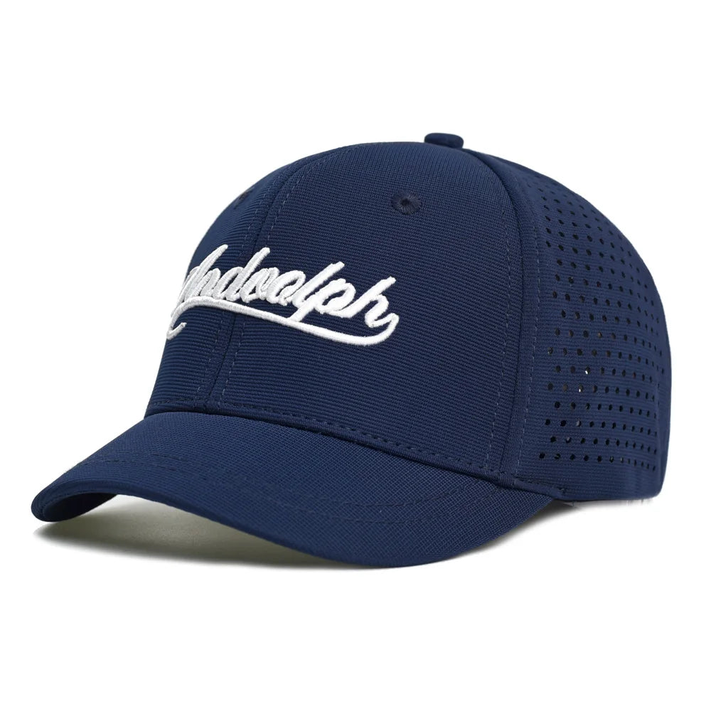 Mesh Short Brim Back Closed Baseball Cap Men Women Breathable Snapback Hats Fitted Dad Hat Adjustable Solid Trucker Style