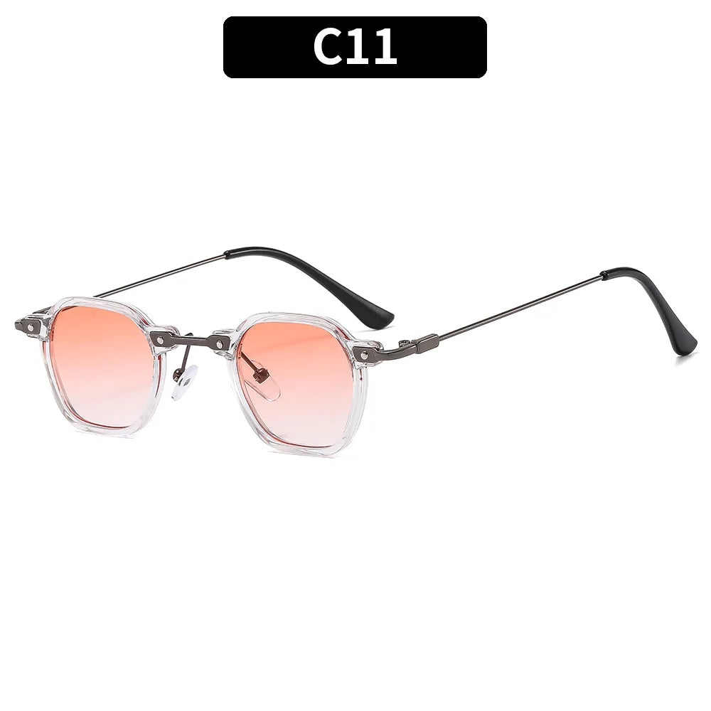2025 Small Square Sunglasses Riding Driving Sun Glasses Women Men Brand Designer Metal Frame Eyewear Shades Oculos De Sol UV400
