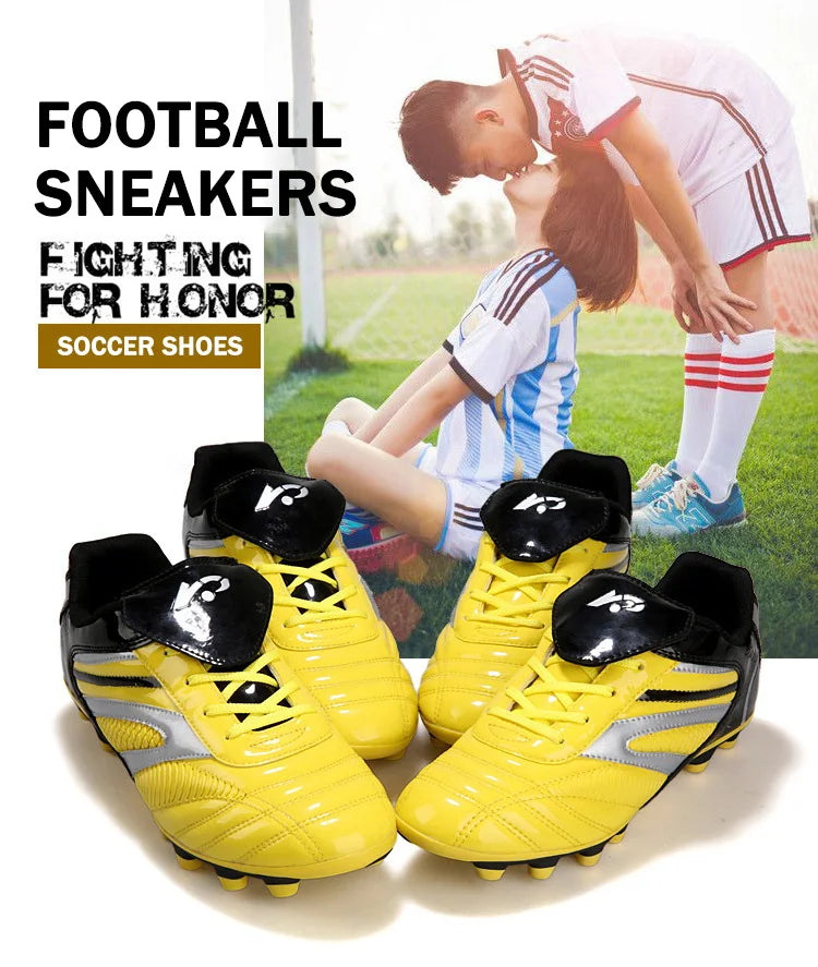 Nieuwe voetbalschoenen voor kinderen – voetbalschoenen, noppen en futsalschoenen, maat 30-45, sneakers voor jongens en meisjes, sportschoenen voor training