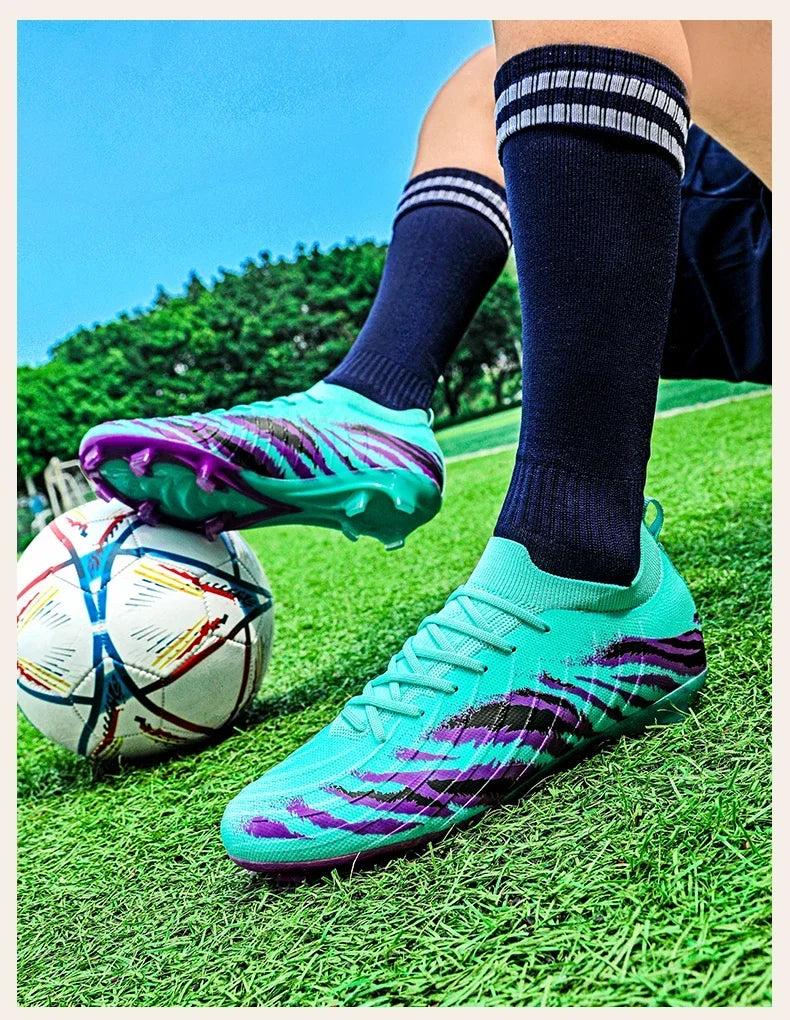 New Men Match Unisex Soccer Shoes Outdoor Adult Cleats Ultralight Football Boots Sport Non-Slip Comfortable Grass High-quality