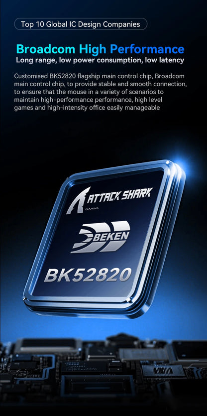 ATTACK SHARK X11 X11 SE Wireless Gaming Mouse 22K DPI PAW3311 63g Lightweight Tri-Mode Bluetooth/2.4G/Wired 20M Clicks RGB
