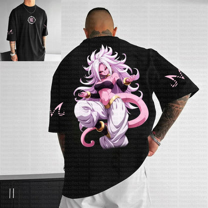 Camiseta de verano 2025 Son Goku Dragon Ball Anime para hombre, estilo Harajuku oversize retro urbano, tops unisex informales holgados de manga corta para mujer