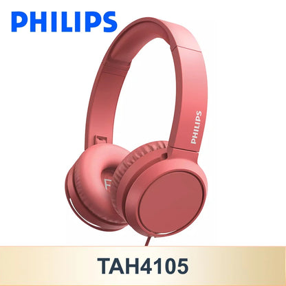 Philips TAH4105 Wired Headphones HiFi Stereo HD Call Headset With MIC Suitable For Online Learning And Outdoor Sports Earphones