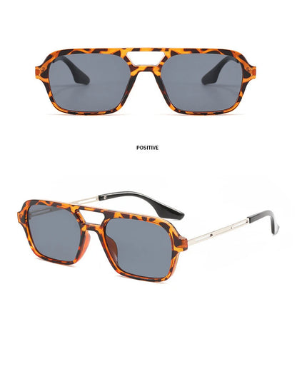 Square Small Frame Double Beam Sunglasses Pilot Retro Sunglasses Instagram Popular Classic Sunglasses 3517