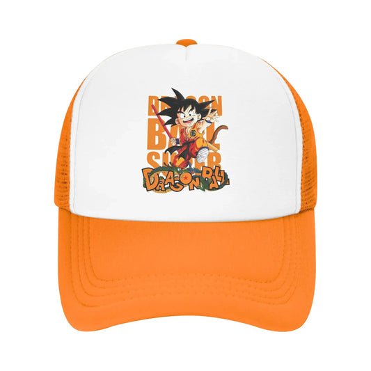 Dragon Ball Z Trucker Hat Super Saiyan Son Goku Hat Sun Hat Sun Caps Adjustable Snapback Caps Mesh Baseball Caps Wholesale New, produit gaming premium Fraquane, équipement gamer