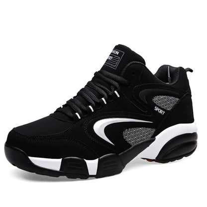 Zapatillas deportivas modernas de talla grande para hombre con bloques de color, cómodas, antideslizantes, con cordones, casuales y resistentes para actividades al aire libre masculinas