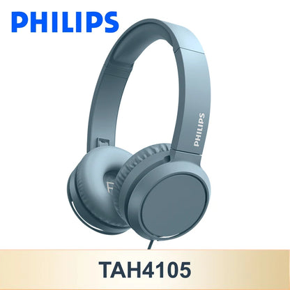 Philips TAH4105 Wired Headphones HiFi Stereo HD Call Headset With MIC Suitable For Online Learning And Outdoor Sports Earphones