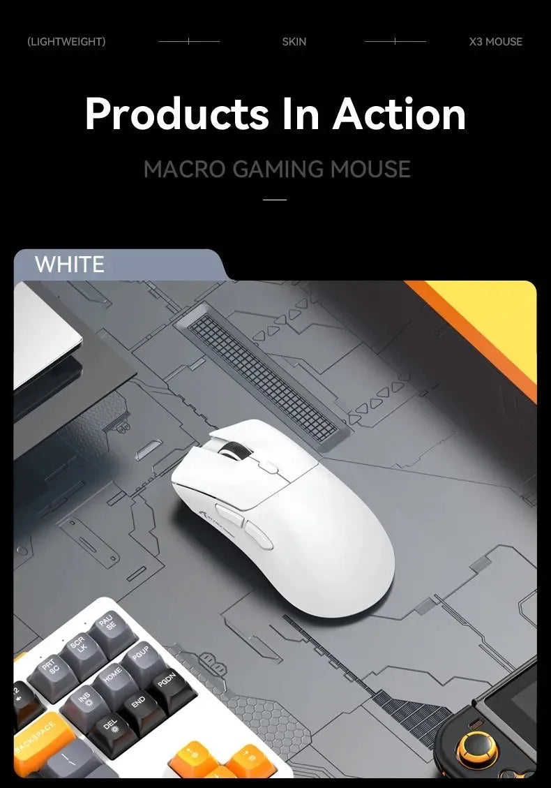 ATTACK SHARK R1 59g Ultra-light Mouse have PAW3311,18000DPI,400IPS,40G,1000Hz,Tri-Mode,Broadcom BK3633 Master,20 Million Times