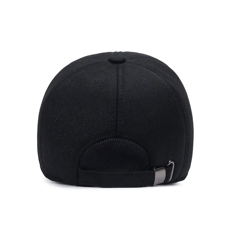 Waterproof Sports Cap Comfortable Adjustable Lined Earflap Cap Lightweight Winter Hat for Casual