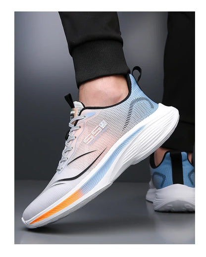 Pantofi de maraton cu placă din carbon pentru bărbați, sneakers casual cu pernă de aer, încălțăminte sport de alergare masculină luxoasă, confortabilă și ușoară