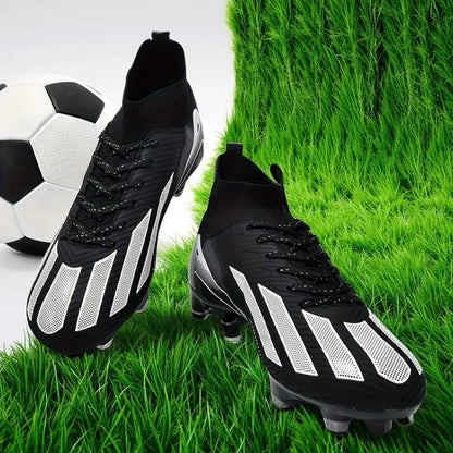 Men's New TF Football Boots Sneakers Society Turf Grass Ultralight Male Soccer Shoes Comfortable Ankle Football Shoes Futsal Fast