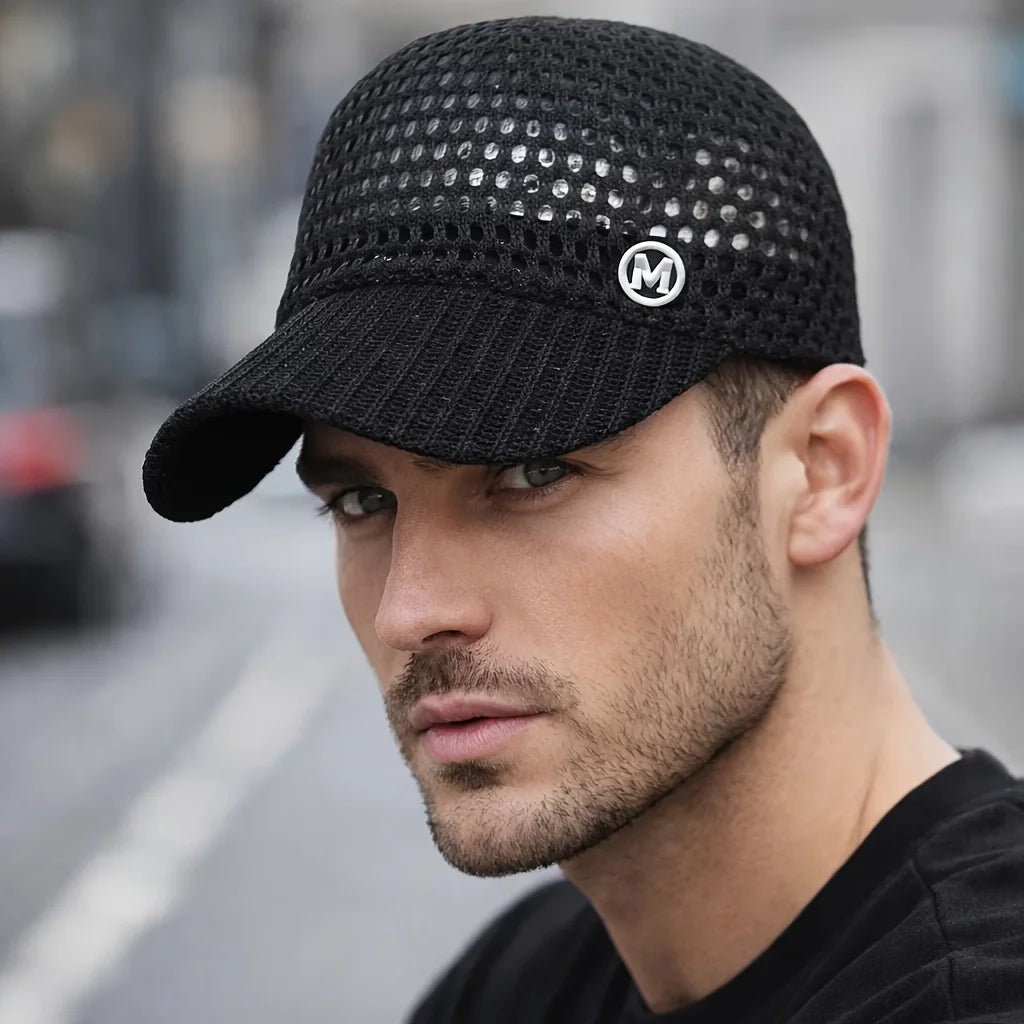 Unisex Hollow-out Design Mesh Baseball Cap Breathable Summer Sun Hat Baseball Cap