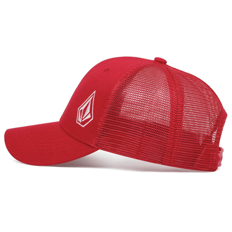2025 New Diamond Embroidered Cotton Mesh Hat Men's Hip Hop Hat Decorative Hat Women's Outdoor Sports Sunshade Hat Baseball Hat