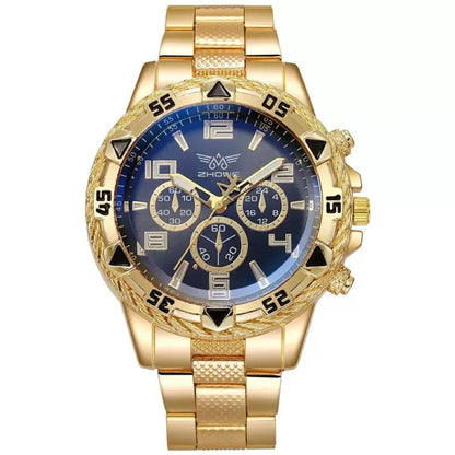 High Quality Stainless Steel Watchband Men Wristwatch Luxury Casual Quartz Watch Large Dial Business Watch