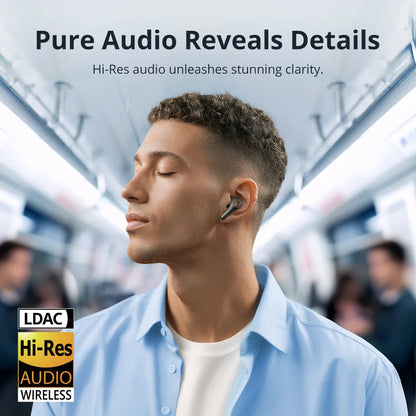 Tronsmart Sounfii NC 2 Earphones Bluetooth Wireless Hybrid ANC Earbuds with Hi-Res Audio, 40H Playtime, 2026 NEW CHOICE