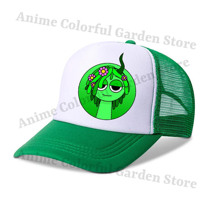 Sprunki Baseballové čepice pro rodiče a děti Anime Kreslené postavičky Hip hop Ploché čepice Muži Ženy Děti Letní móda Ochrana před sluncem Prodyšné čepice Dárky