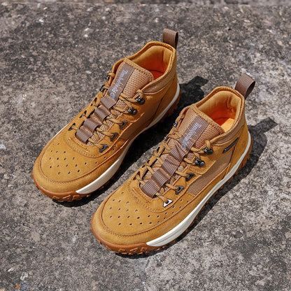 2025 Autumn High-Quality Men's Casual Shoes Versatile Trendy Outdoor Wear-Resistant Hiking Shoes Lightweight Soft Sports Shoes