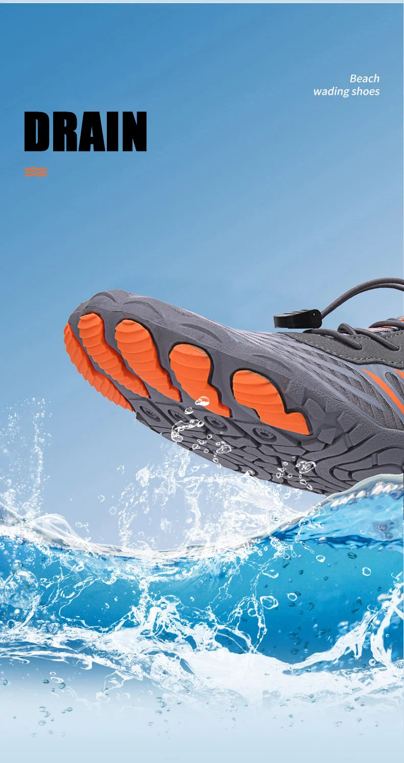 Men Women Water Shoes Aqua Shoes Drainage Beach Sports Swim Sandals Quick Dry Boating Barefoot Diving Fishing Surfing Sneakers