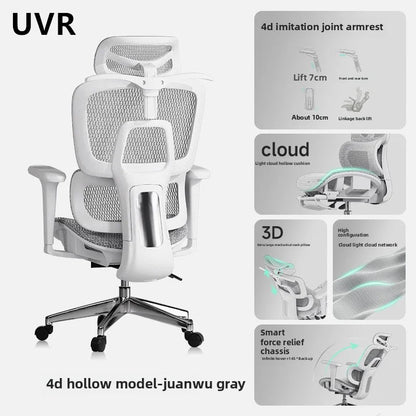 UVR Office Chair Ergonomic Design Furniture Adjustable Mesh Staff Chair Backrest Armrest Stool Comfortable WCG Gaming Chair