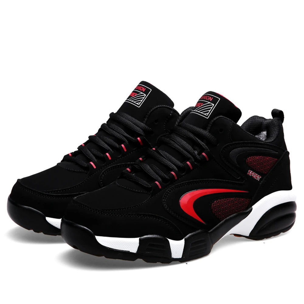 Zapatillas deportivas modernas de talla grande para hombre con bloques de color, cómodas, antideslizantes, con cordones, casuales y resistentes para actividades al aire libre masculinas