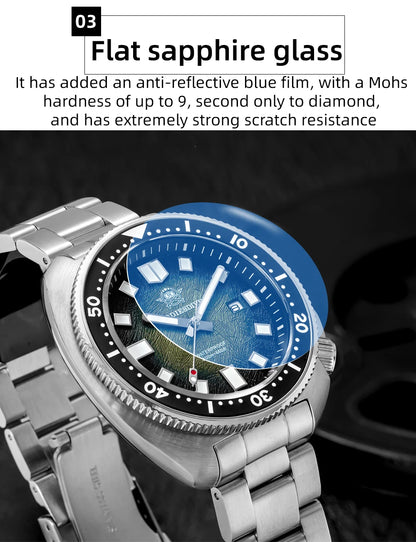 ADDIESDIVE Men's Luxury Watch 20Bar Waterproof  Display AD2511 Sapphire Glass Reloj Hombre BGW9 Super Luminous Quartz Watches