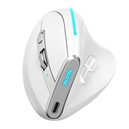 F-36 Ergonomic Vertical Mouse 2.4G+BT1+BT2 Wireless Right Left Hand Computer Gaming Mice Optical USB Mice for Computer Laptop