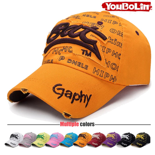 3D Letter Embroidery Patch Cotton Baseball Cap Adjustable Back New Mens Womens Outdoor Casual Sport Sun Cap Trucker Caps Dad Hat