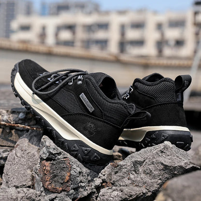 2025 Autumn High-Quality Men's Casual Shoes Versatile Trendy Outdoor Wear-Resistant Hiking Shoes Lightweight Soft Sports Shoes