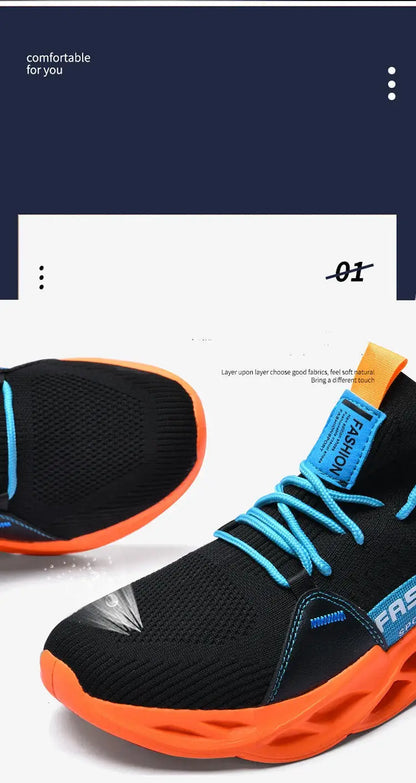 Hot Sale Fashion Purple Casual Sneakers Women Men Blade Running Shoes Big Size 48 Light Breathable Sports Shoes Men Mesh Sneakers