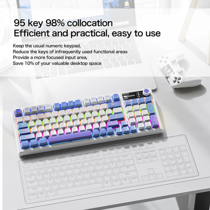 Spanish Mechanical Keyboard Spanish Russian Arabic Korean Thai Gaming Keyboard 95 Key Layout Backlight Type C With Numpad SK15