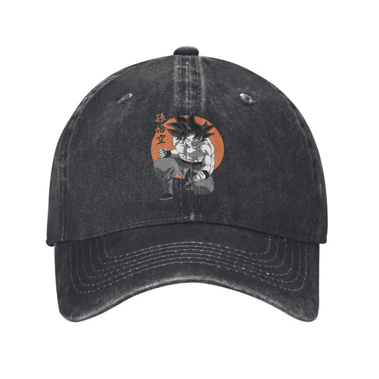Classic DBZ dragon ball Goku Anime Baseball Caps Men Women Distressed Denim Washed Sun Cap Outdoor Running Adjustable Hats Cap, produit gaming premium Fraquane