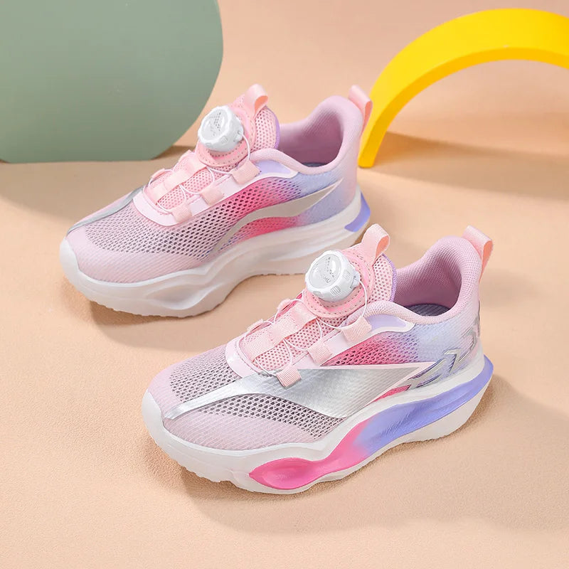 Kinder-Sneaker, modisch, mit dicker, weicher Sohle, Dämpfung, elastisch, lässig und bequem – neue leichte Mesh-Tennisschuhe und Jogging-Schuhe