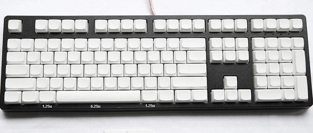 NPKC Blank XDA Keycaps Planck Preonic 61 75 87 108 Keyset Thick PBT Material for Cherry MX Mechanical Keyboard