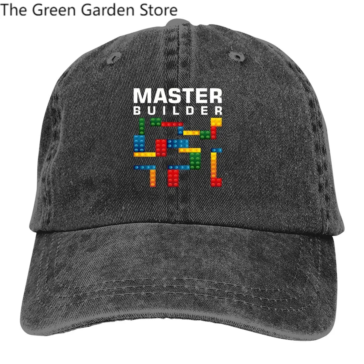 Building Blocks Multicolor Hat Peaked Men's Cap Cool Master Builder  Building Blocks Personalized Visor Protection Hats