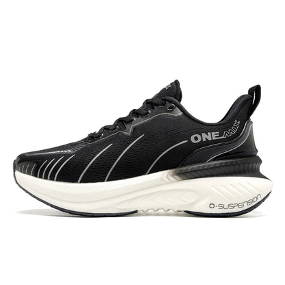 ONEMIX Women's Black Breathable Running Sneakers 2024 Designer Edition, Free Shipping, Pink Fashion Damping Sports Shoes