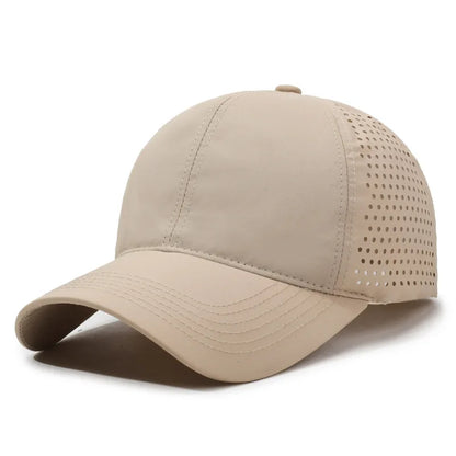 Breathable Mesh Baseball Cap Unisex  Casual Style Polyester Hat Lightweight Solid Color Adjustable Sun Cap for Outdoor