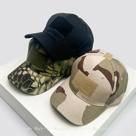 Velcro Strap CAMO Outdoor Baseball Hats Sunshade American New Unisex Versatile Sports Fashion Personal Peaked Caps Tactic Riding