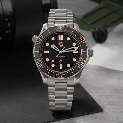 Watchdives WD007 V4 Titanium NTTD Dive Watch PT5000 Automatic Movement Sapphire Super Luminous Domed Crystal 42mm Men Watches