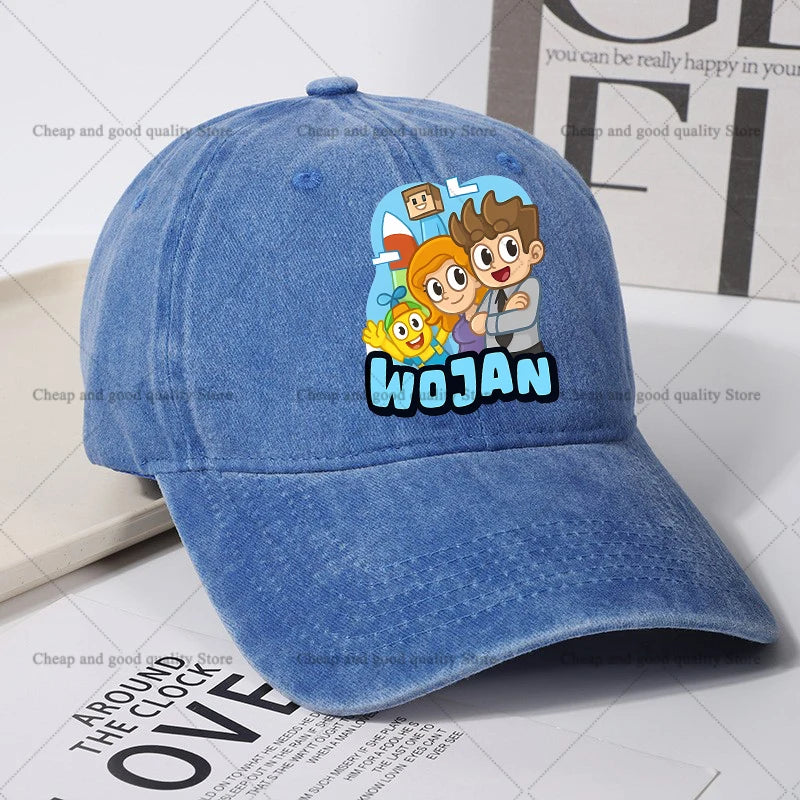 Wojan Team Baseball Cap for Women men Summer Adjustable Sun Hat boy girl Anime Cute Retro Sunbonnet Adult Headgear birthday Gift