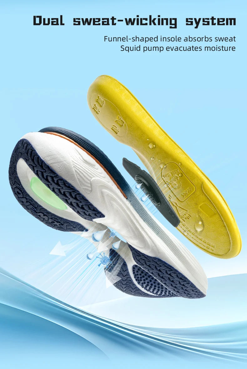 ONEMIX Bumper Max Jogging Running Shoes, Unisex Lightweight Sneakers, Road Wear-Resistant, Fashion Sports Fitness Shoes