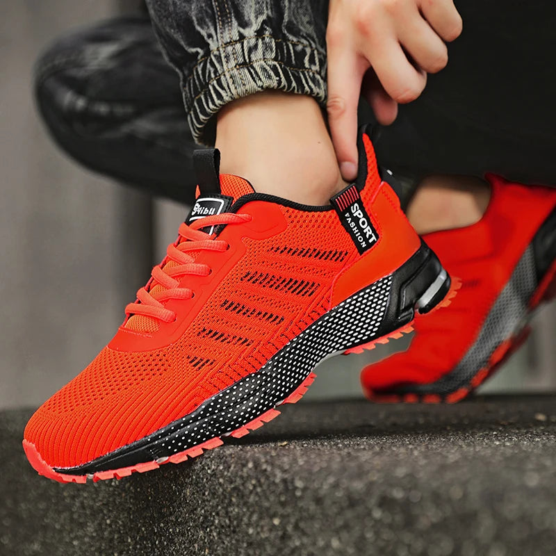 Men's Fashion Sneakers Breathable Comfortable Lightweight Walking Shoes Casual Sports Running Tennis Gym Training Shoes for Men