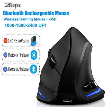 Lefon F33/F26C/F35B Trackball Mouse/Bluetooth Ergonomic Mouse 2.4G Wireless Rechargeable Rollerball Mice for PC Office Drawing