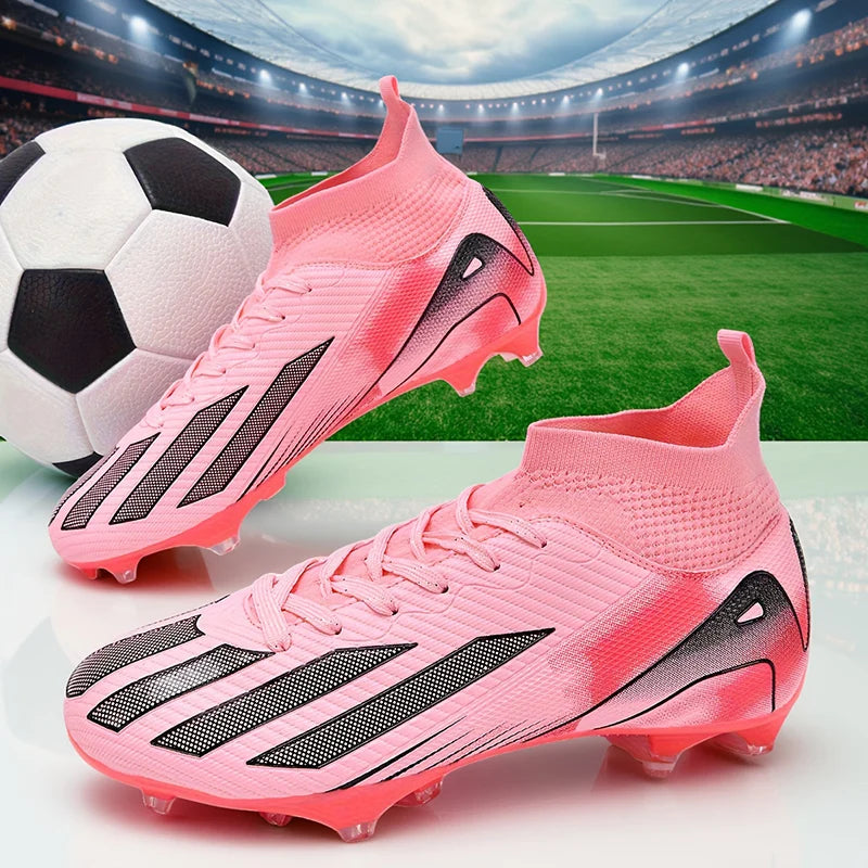 New Men's Football Boots Adult Soccer Field Shoes Teenager Sports Cleats Outdoor Grass Training Boots High-Quality Sneakers