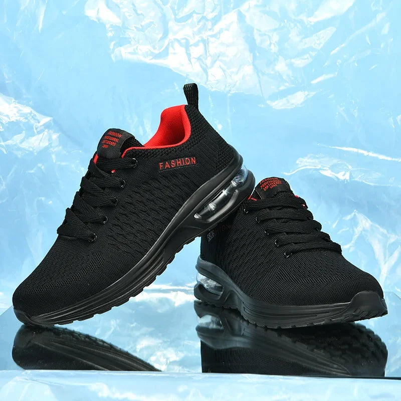 Men's Running Shoes Outdoor Sports Casual Mesh Tennis Shoes, Lace-Up Lightweight Gym Jogging Shoes for Men, 2025 New Male Sneakers