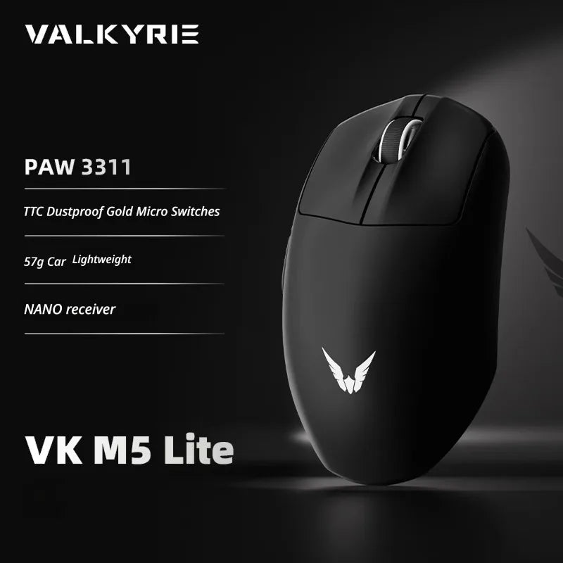 VALKYRIE VK M5 PRO Wireless Mouse Dual 8K Intelligent Display Screen Receiver Ergonomic Lightweight Low Latency Gaming Mouse