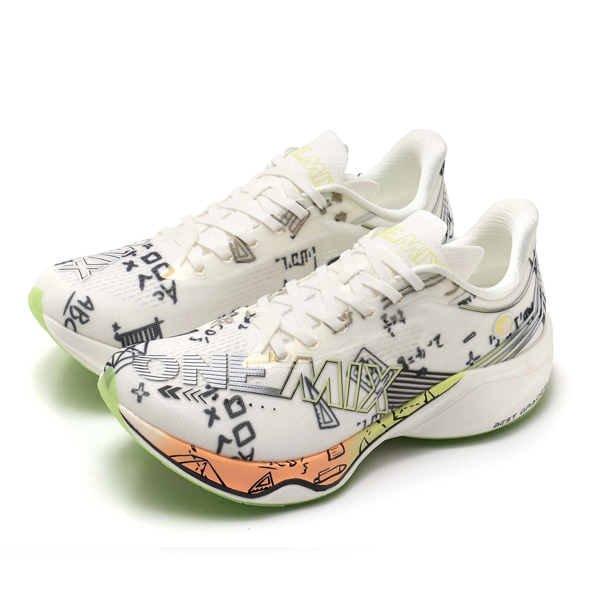 ONEMIX-Nylon Carbon Board Marathon Running Racing Shoes, Professional Stable Support, Shock-relief, Ultra-light Rebound Sneaker