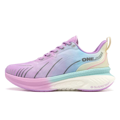 ONEMIX Women's Black Breathable Running Sneakers 2024 Designer Edition, Free Shipping, Pink Fashion Damping Sports Shoes