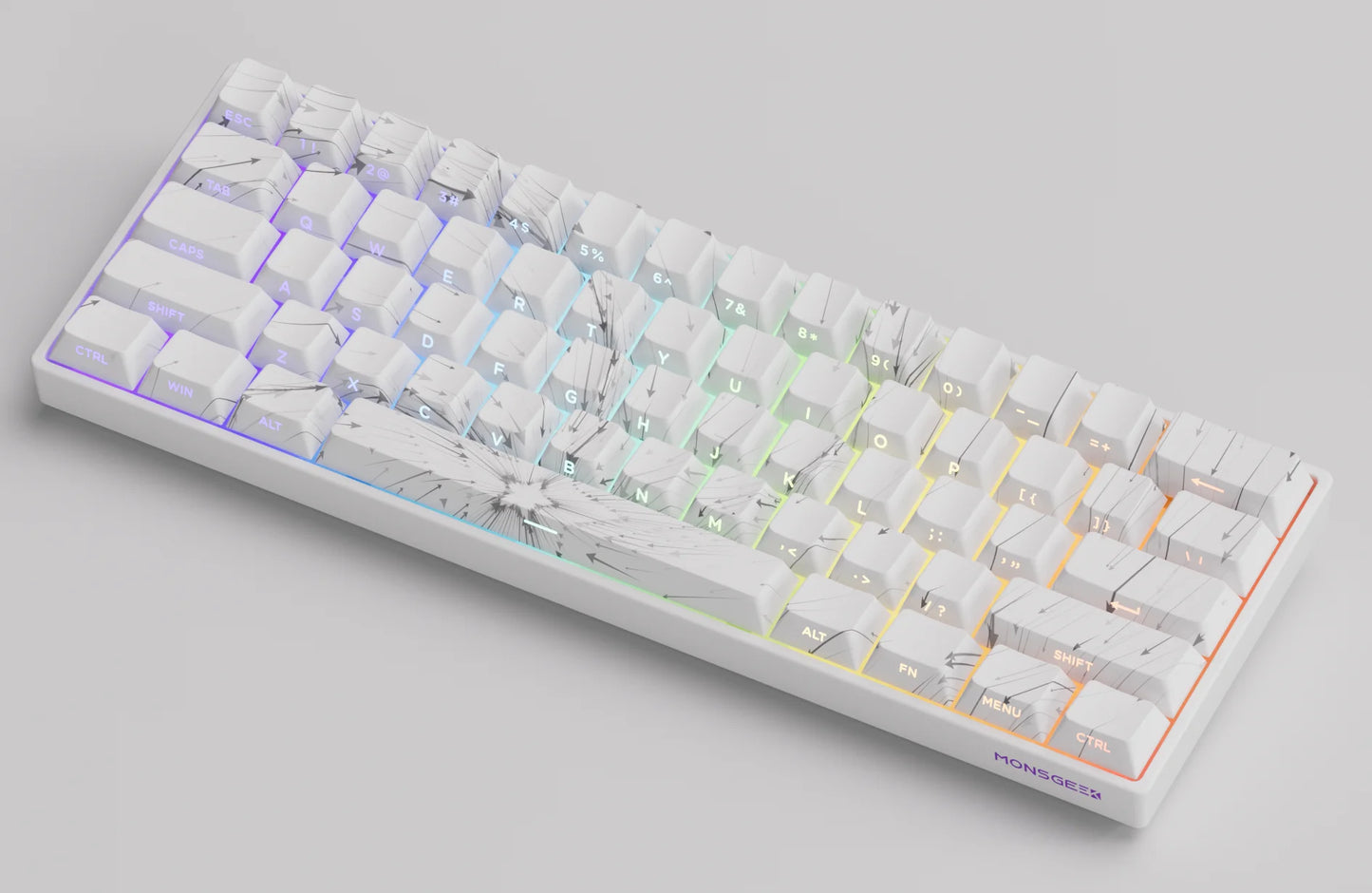 Akko MonsGeek FUN60 Mechanical Keyboard Magnetic Switch 60% Gaming Keyboards Rapid Trigger 0.01mm 8K ARGB HE/TMR Custom Keyboard